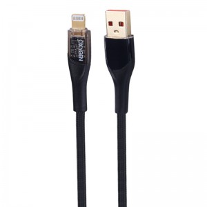 کابل آیفونی فست شارژ Oxygen LX-20 3A 1.2m