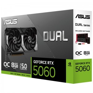 کارت گرافیک ASUS Dual GeForce RTX5060 OC Edition 8GB GDDR7 128Bit