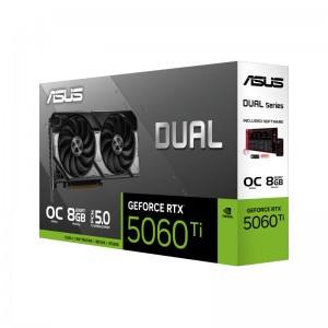 کارت گرافیک ASUS Dual GeForce RTX5060 Ti OC Edition 8GB GDDR7 128Bit