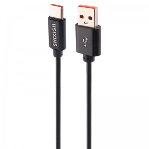 کابل تایپ سی فست شارژ Shoosh SH66C 5A 1.1m