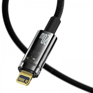 کابل تبدیل فست شارژ Baseus Explorer Series CATS000001 Type-C To Lightning 20W 2.4A 1m