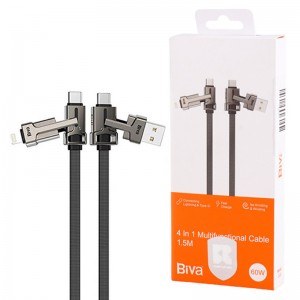 کابل تبدیل فست شارژ Biva C-23 60W 1.5m