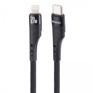 کابل تبدیل فست شارژ Yesido CA115 Type-C To Lightning PD 27W 3m