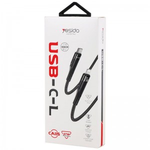 کابل تبدیل فست شارژ Yesido CA115 Type-C To Lightning PD 27W 3m
