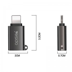 تبدیل USB3.0 OTG به لایتنینگ یسیدو GS14