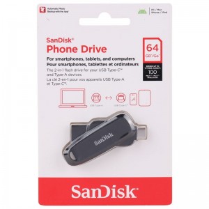 فلش 64 گیگ سن دیسک SanDisk Phone Drive OTG Type-C USB3.2