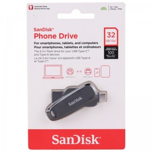 فلش 32 گیگ سن دیسک SanDisk Phone Drive OTG Type-C USB3.2