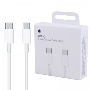 کابل دو سر تایپ سی 60 وات اپل A2795 MQKJ3ZM/A طول 1 متر