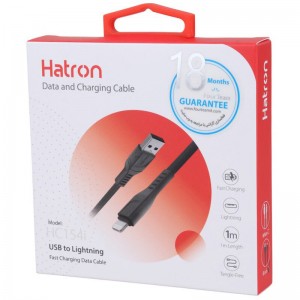 کابل لایتنینگ فست شارژ 2.4 آمپر هترون HC154I طول 1 متر