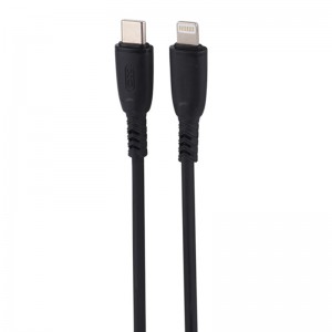کابل کوتاه تایپ سی به لایتنینگ فست شارژ 27 وات ایکس او XO-NB-Q248A طول 25 سانتی متر