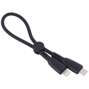 کابل کوتاه تایپ سی به لایتنینگ فست شارژ 27 وات ایکس او XO-NB-Q248A طول 25 سانتی متر