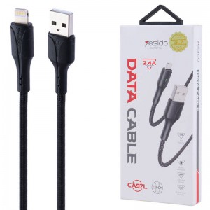 کابل لایتنینگ فست شارژ 2.4 آمپر یسیدو CA97L طول 1.2 متر