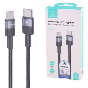 کابل تبدیل فست شارژ Usams SJ727 Type-C To Type-C 240W 1.2m