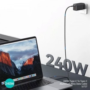 کابل تبدیل فست شارژ Usams SJ727 Type-C To Type-C 240W 1.2m