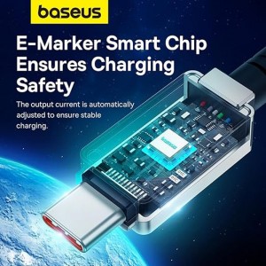 کابل تبدیل فست شارژ Baseus Unbreakable Series P10355800221-01 Type-C To Type-C PD 100W 2m