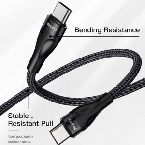کابل تبدیل فست شارژ Yesido CA83 Type-C to Type-C 45W 30cm