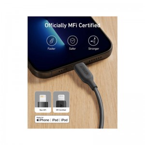 کابل آیفونی Anker PowerLine III A8812 2.4A 0.9m