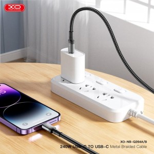کابل تبدیل فست شارژ XO XO-NB-Q264A Type-C To Type-C PD 240W 1m