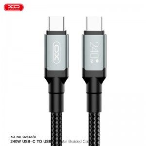 کابل تبدیل فست شارژ XO XO-NB-Q264A Type-C To Type-C PD 240W 1m