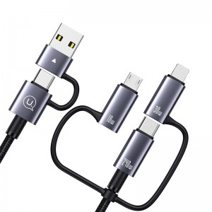 کابل شارژ چندکاره فست شارژ 240 وات یوسامز SJ738 طول 2 متر