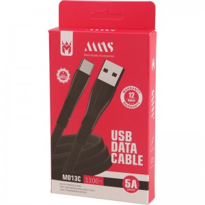 کابل تایپ سی فست شارژ 5 آمپر ام ان اس M013C طول 1.1 متر
