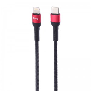 کابل تایپ سی به لایتنینگ فست شارژ 20 وات بیوا C-15CL طول 1.2 متر