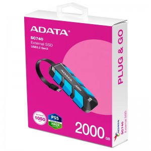 حافظه اکسترنال SSD ای دیتا Adata SC740 2TB