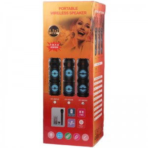 اسپیکر چمدانی بلوتوثی GY-8823G + میکروفون و ریموت کنترل