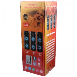 اسپیکر چمدانی بلوتوثی GY-8822G + میکروفون و ریموت کنترل