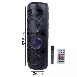 اسپیکر چمدانی بلوتوثی DR-8820 + میکروفون و ریموت کنترل