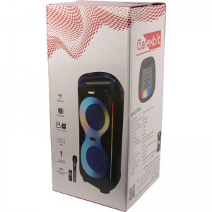 اسپیکر چمدانی بلوتوثی گلکس بیت GS-63 + میکروفون و ریموت کنترل