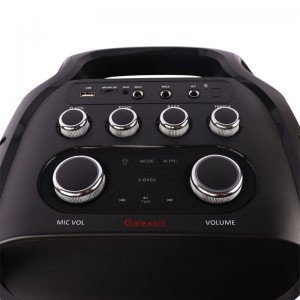 اسپیکر چمدانی بلوتوثی گلکس بیت GS-63 + میکروفون و ریموت کنترل