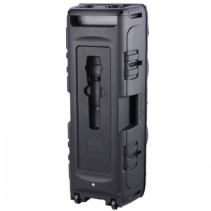 اسپیکر چمدانی بلوتوثی رم و فلش خور Sing-E ZQS8210 + میکروفون و ریموت کنترل