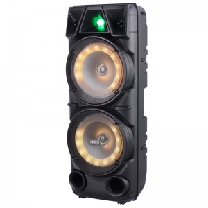 اسپیکر چمدانی بلوتوثی رم و فلش خور Sing-E ZQS8210 + میکروفون و ریموت کنترل