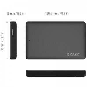 باکس هارد 2.5 اینچی HDD/SSD اوریکو 2577U3