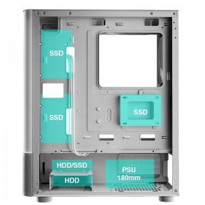 کیس کامپیوتر گیم دیاس Gamdias ATLAS E2 CG WH