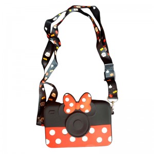 کیف فانتزی سیلیکونی طرح دوربین + بند آویز