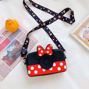 کیف فانتزی سیلیکونی طرح دوربین + بند آویز