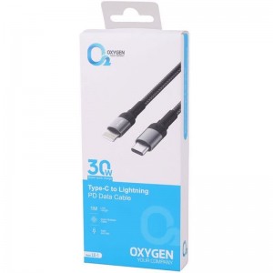 کابل تایپ سی به لایتنینگ فست شارژ 30 وات اکسیژن LX-1 طول 1 متر