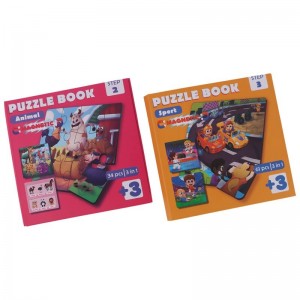 پازل مگنتی کتابی 3 در 1 فرفره های رنگی پویا