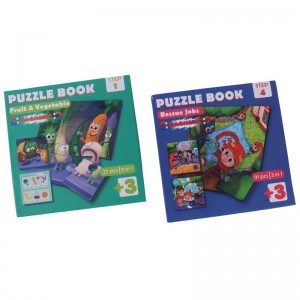 پازل مگنتی کتابی 3 در 1 فرفره های رنگی پویا