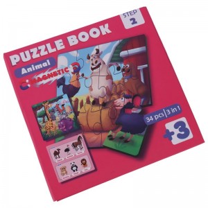 پازل مگنتی کتابی 3 در 1 فرفره های رنگی پویا
