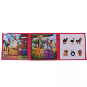 پازل مگنتی کتابی 3 در 1 فرفره های رنگی پویا