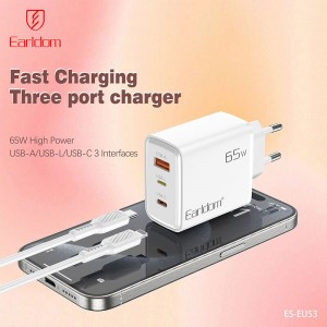 شارژر دیواری 65 وات ارلدام ES-EU53 PD 3.25A