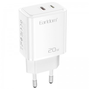 شارژر دیواری 20 وات ارلدام ES-EU50 PD 3A