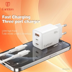 شارژر دیواری 20 وات ارلدام ES-EU51 PD 3A