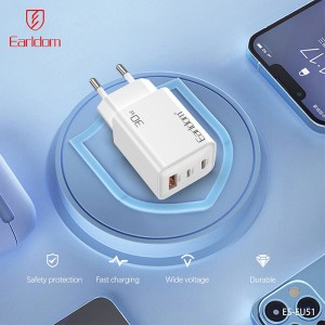 شارژر دیواری 20 وات ارلدام ES-EU51 PD 3A