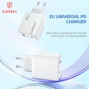 شارژر دیواری 45 وات ارلدام ES-EU52 QC3.0 PD3.0 3A