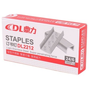 سوزن منگنه دی ال DL 2212 سایز 24/6 بسته 1000 عددی