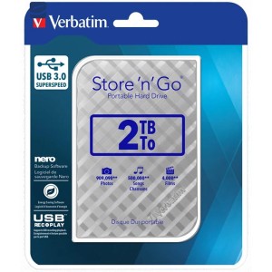 حافظه اکسترنال SSD ورباتیم Verbatim Store n go 2TB + هدیه کیف هارد